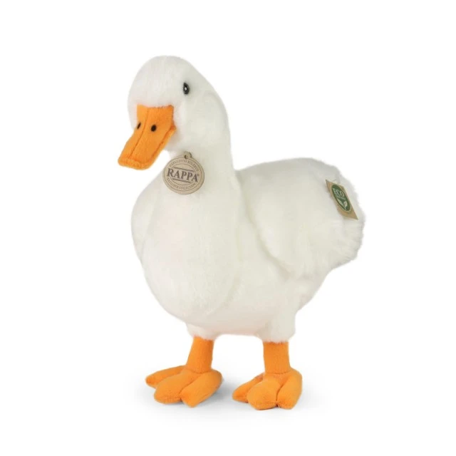 Plush white goose 33 cm. Eco friends series