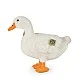 Plush white goose 33 cm. Eco friends series