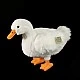 Plush white goose 33 cm. Eco friends series