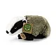 Plush Badger 22 cm. standing