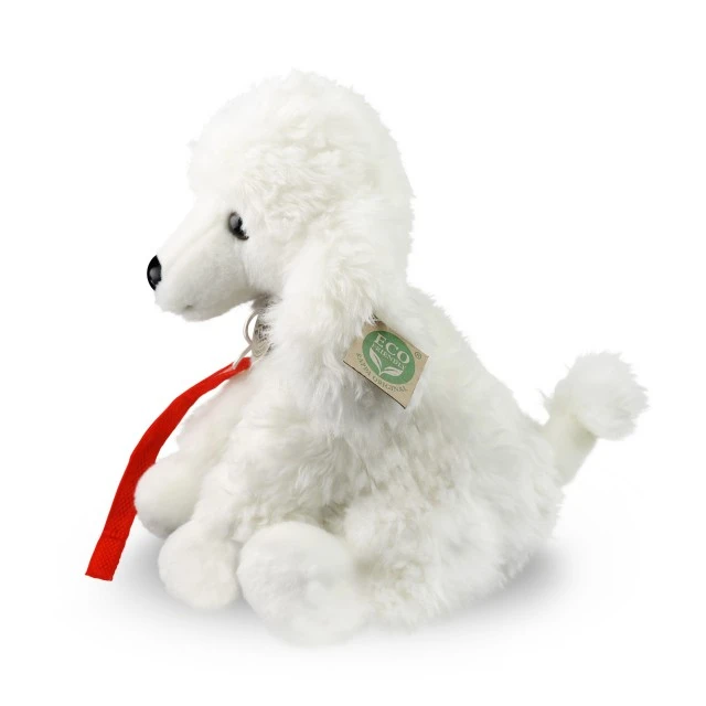 Plush Poodle Dog with leash 28 cm.
