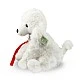 Plush Poodle Dog with leash 28 cm.