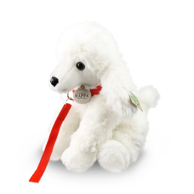 Plush Poodle Dog with leash 28 cm.