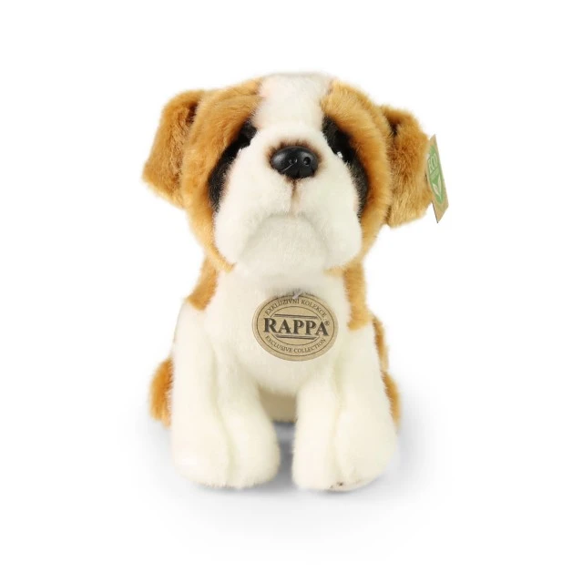 Plush dog St. Bernard 20 cm. sitting