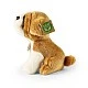 Plush dog St. Bernard 20 cm. sitting