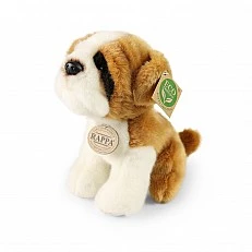 Plush dog St. Bernard 20 cm. sitting