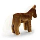 Plush Brown horse with white mane 23 cm. standing
