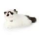 Plush Ragdoll Cat lying down 35 cm.