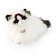 Plush Ragdoll Cat lying down 35 cm.