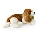 Plush Dog Cavalier King Charles Spaniel lying 40 cm.
