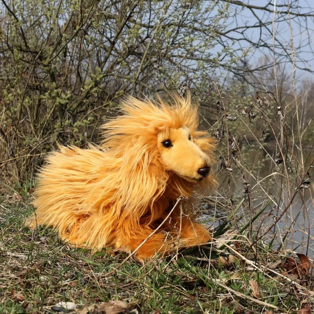 Plush dog Afghan Hound 32 cm.