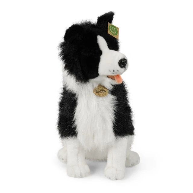 Eco plush toy Border Collie sitting 40 cm.