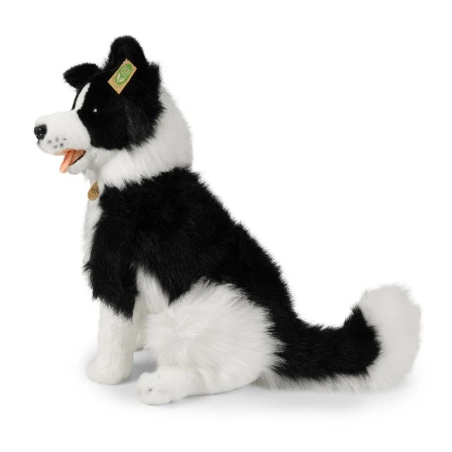 Eco plush toy Border Collie sitting 40 cm.