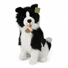 Eco plush toy Border Collie sitting 40 cm.