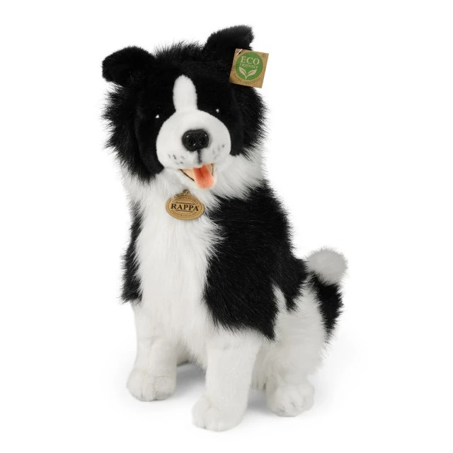 Eco plush toy Border Collie sitting 40 cm.
