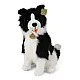 Eco plush toy Border Collie sitting 40 cm.