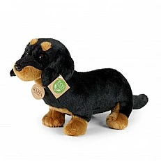 Plush Dachshund dog standing 30 cm.