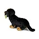 Plush Dachshund dog standing 30 cm.