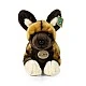 Plush African Wild Dog 34 cm. lying down
