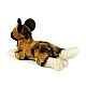 Plush African Wild Dog 34 cm. lying down