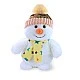 Plush toy Snowman with a hat 26 cm.