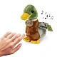 Plush Large Green-headed Duck with sound 22 cm. Eco Friends series