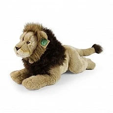 Large plush lion 44 cm. lying down Eco Friends series