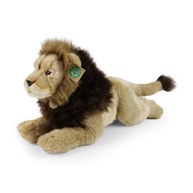 Large plush lion 44 cm. lying down Eco Friends series