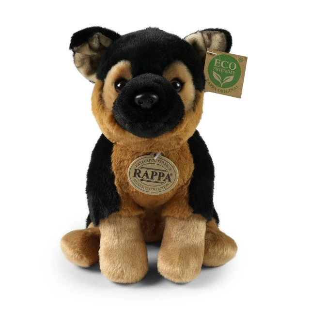 Plush dog German Shepherd sitting 23 cm. Soft Collection series