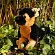 Plush dog German Shepherd sitting 23 cm. Soft Collection series