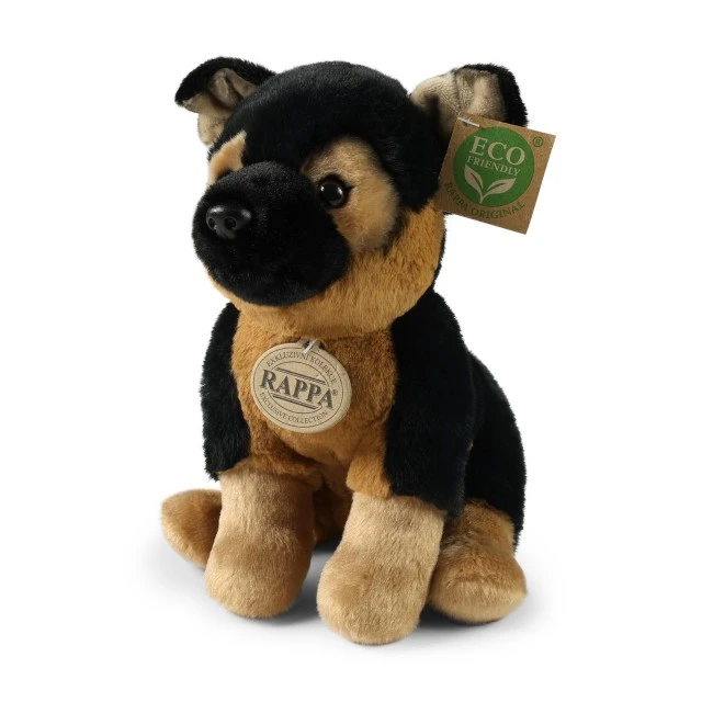 Plush dog German Shepherd sitting 23 cm. Soft Collection series
