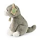 Plush Gray Cat Sitting 23 cm. Soft Collection series