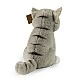 Plush Gray Cat Sitting 23 cm. Soft Collection series