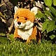 Plush Fox sitting 23 cm. Soft Collection series