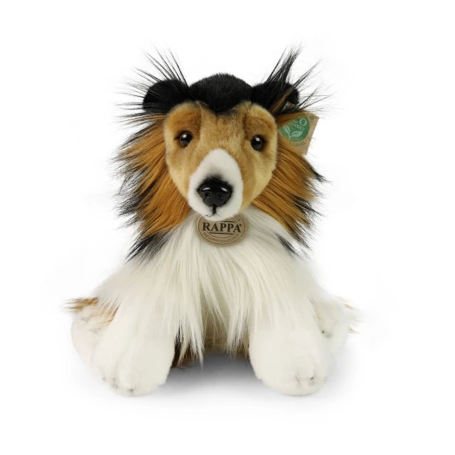 Plush Dog Collie sitting 28 cm. Eco Friends series