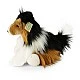 Plush Dog Collie sitting 28 cm. Eco Friends series