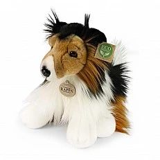 Plush Dog Collie sitting 28 cm. Eco Friends series