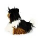 Plush Dog Collie sitting 28 cm. Eco Friends series