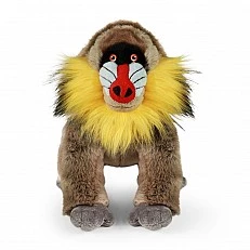 Plush Eco toy Mandrill standing 28 cm.