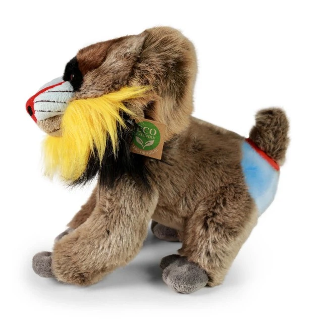 Plush Eco toy Mandrill standing 28 cm.