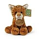 Plush kitten, ginger, sitting, 14 cm. Eco friends