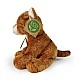 Plush kitten, ginger, sitting, 14 cm. Eco friends