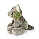 Plush kitten gray sitting 14 cm. Eco friends