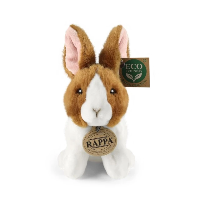 Plush bunny White and brown 16 cm.