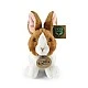 Plush bunny White and brown 16 cm.