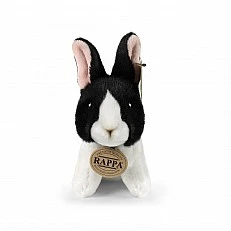 Plush bunny White and black 16 cm.