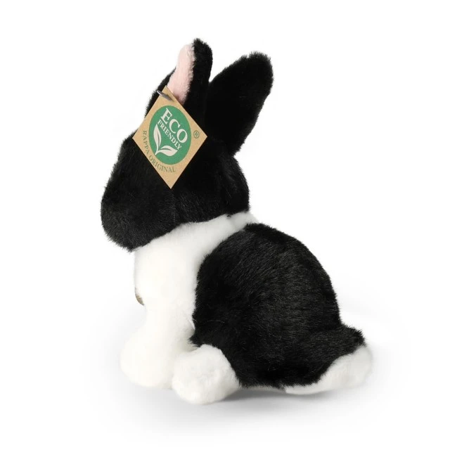 Plush bunny White and black 16 cm.
