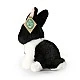 Plush bunny White and black 16 cm.