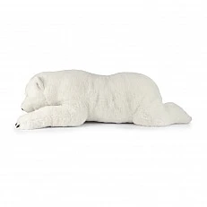 Large plush Polar Bear lying down 109 cm.