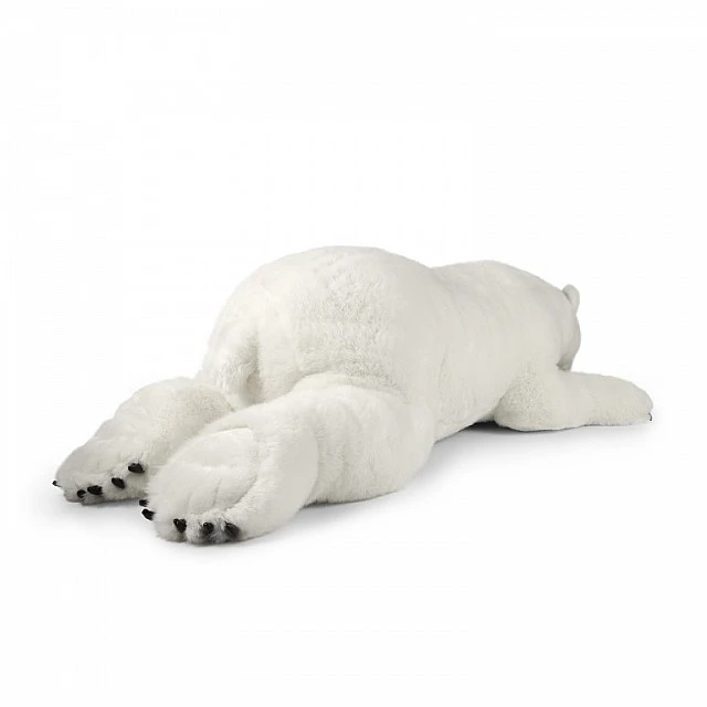 Large plush Polar Bear lying down 109 cm.